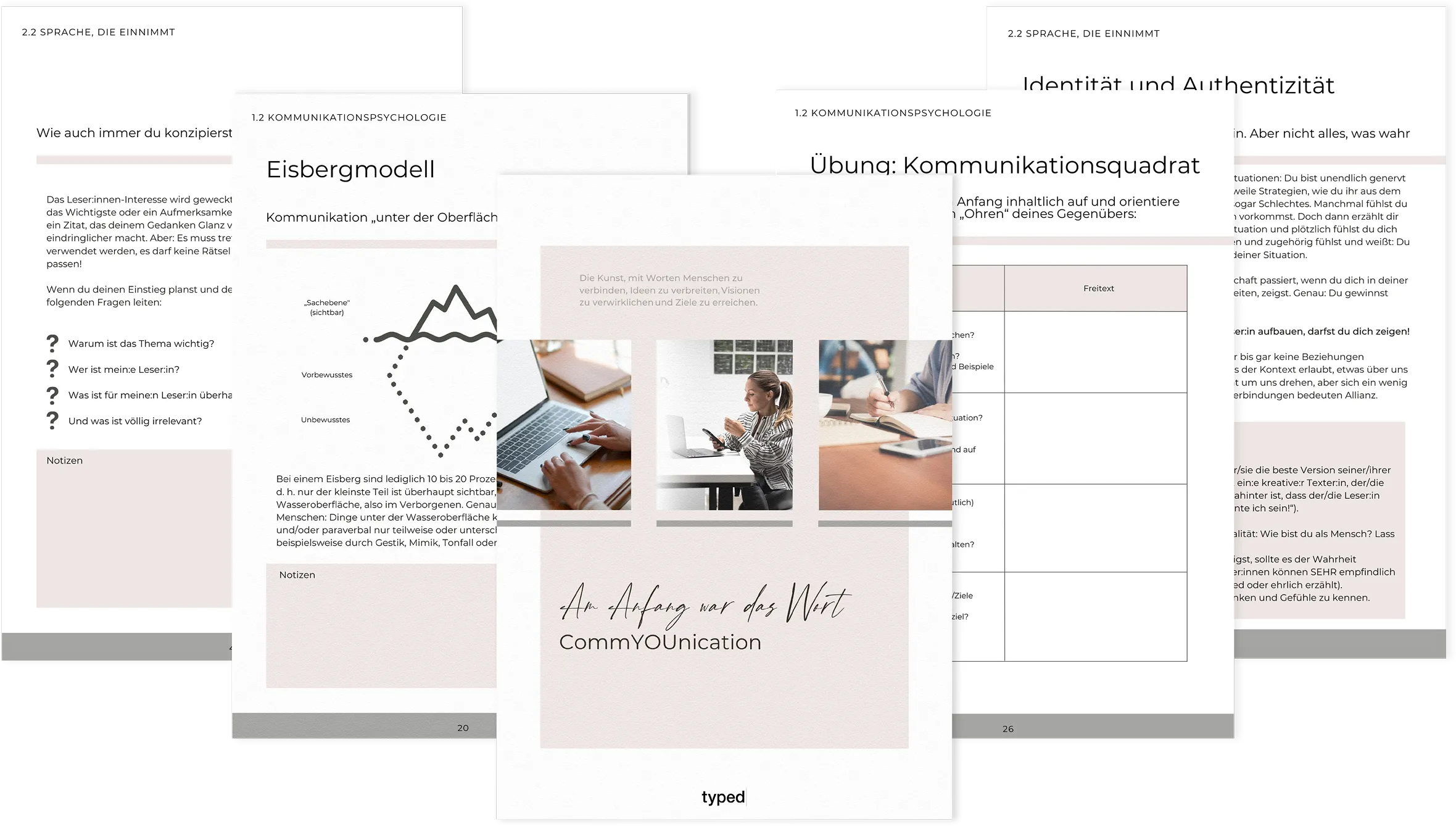 CommYOUnication Workbook Inhalte - Sprachpsychologie und Kommunikationstechniken