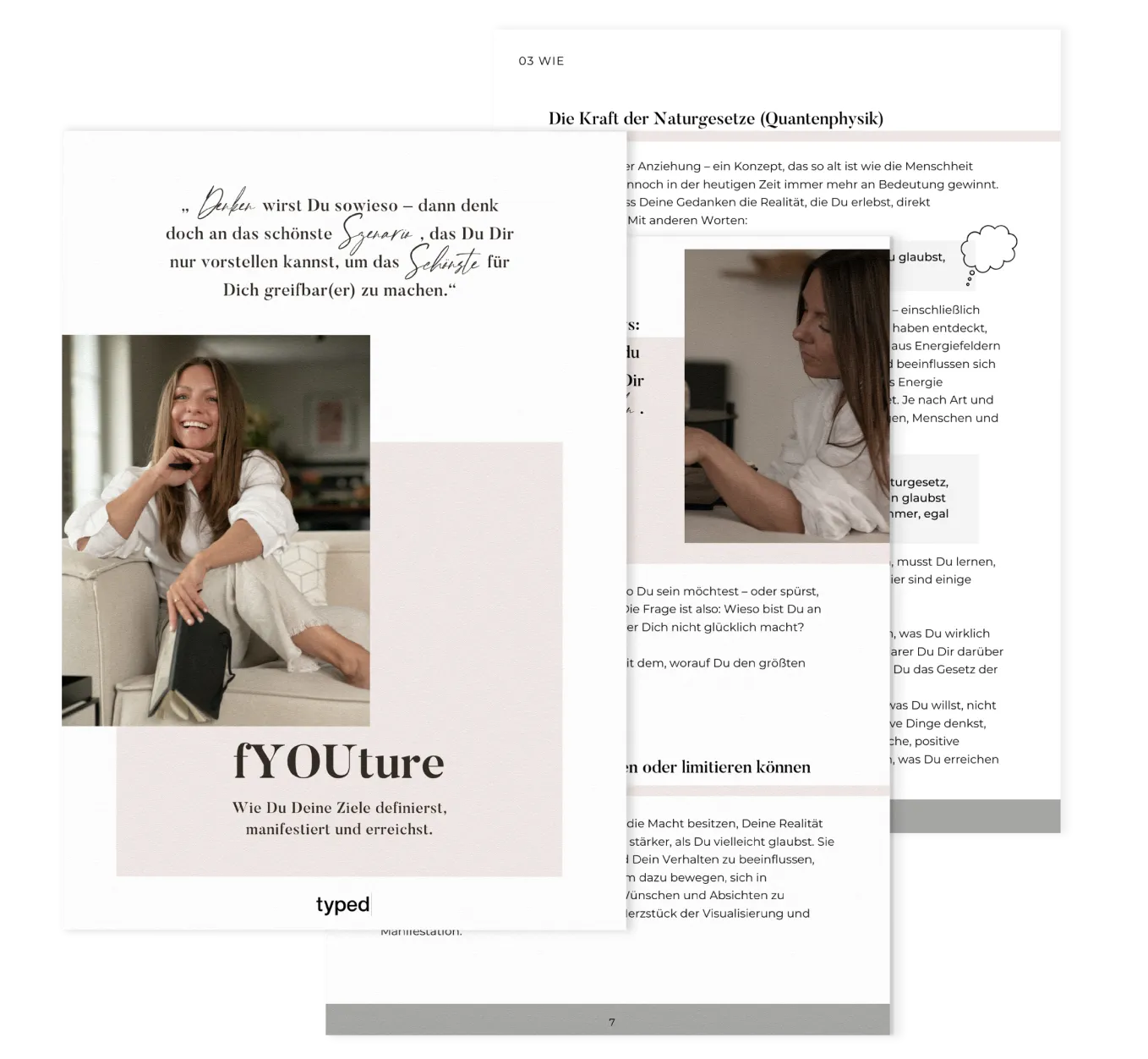 fYOUture Workbook Übersicht - 60 Seiten Manifestation und Zielerreichung