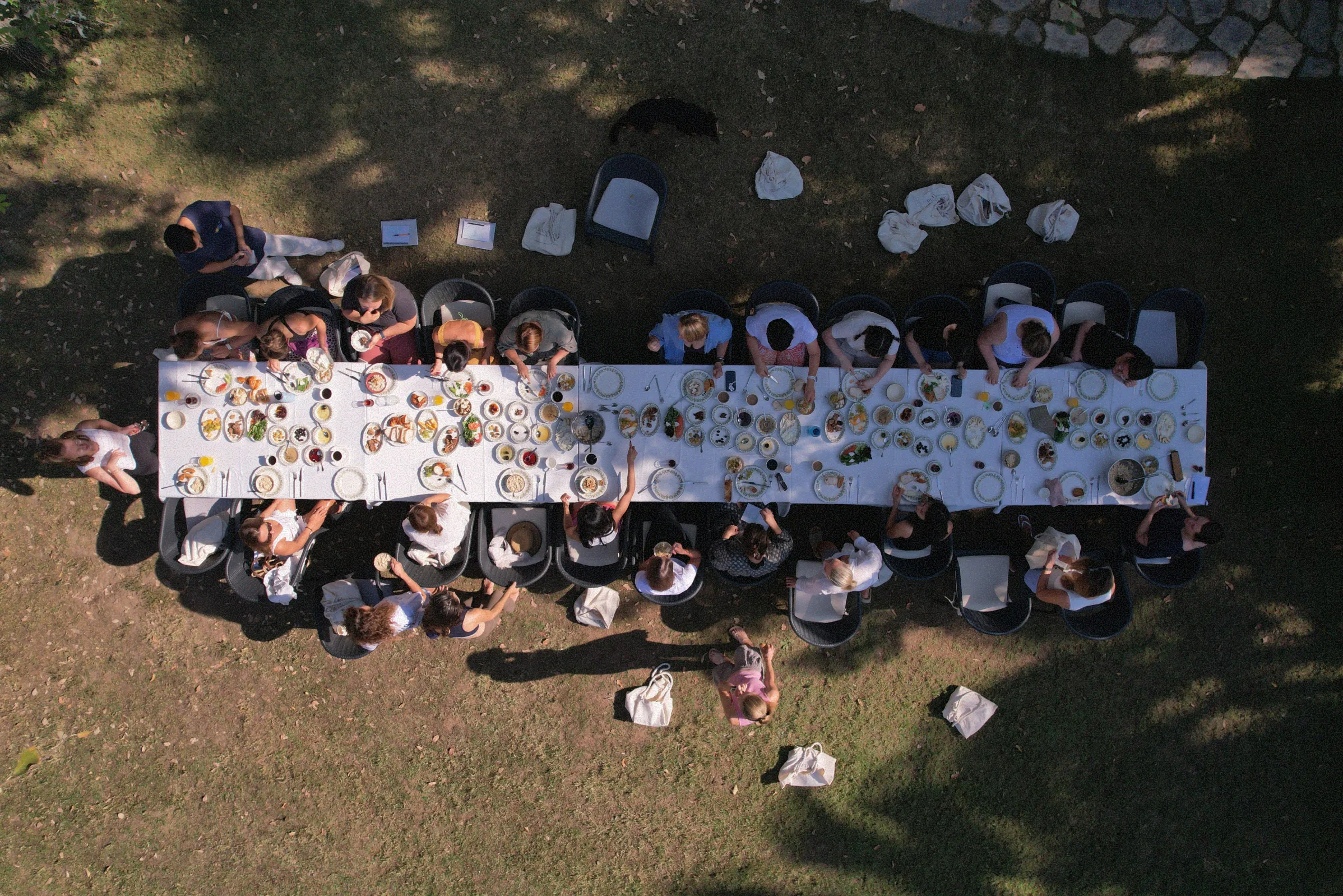 Mittagessen im Retreat